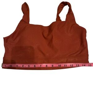 CALIA by Carrie Underwood Rust Orange Seamless Sports Bralette